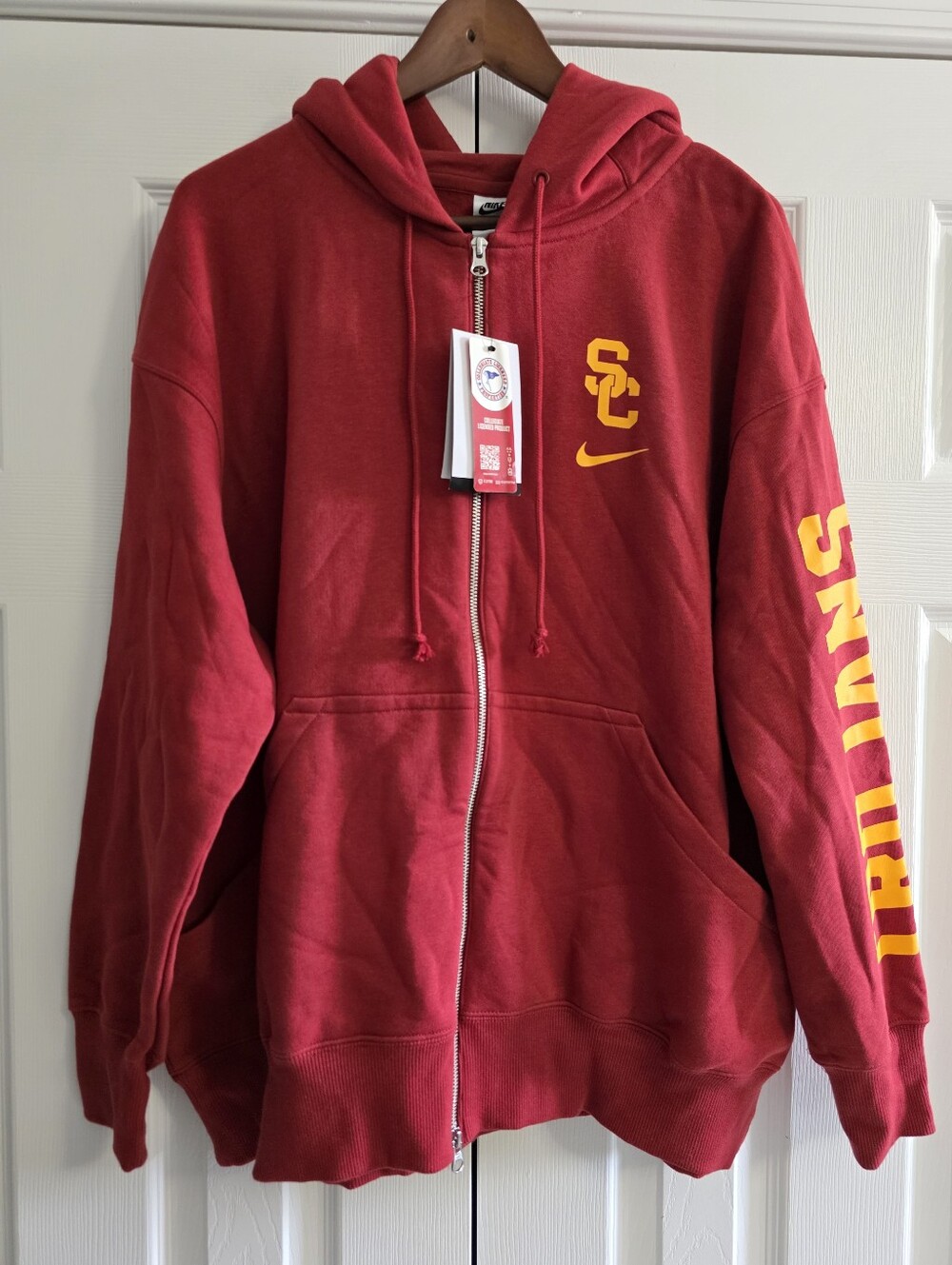 Nike Women's USC Trojans Full Zip Hoodie Size Large